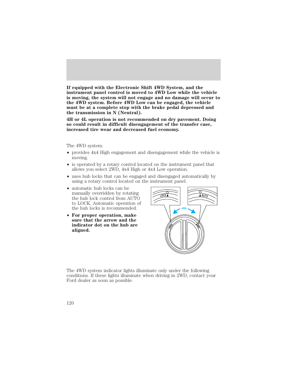 Driving | FORD 2000 Excursion v.1 User Manual | Page 120 / 232