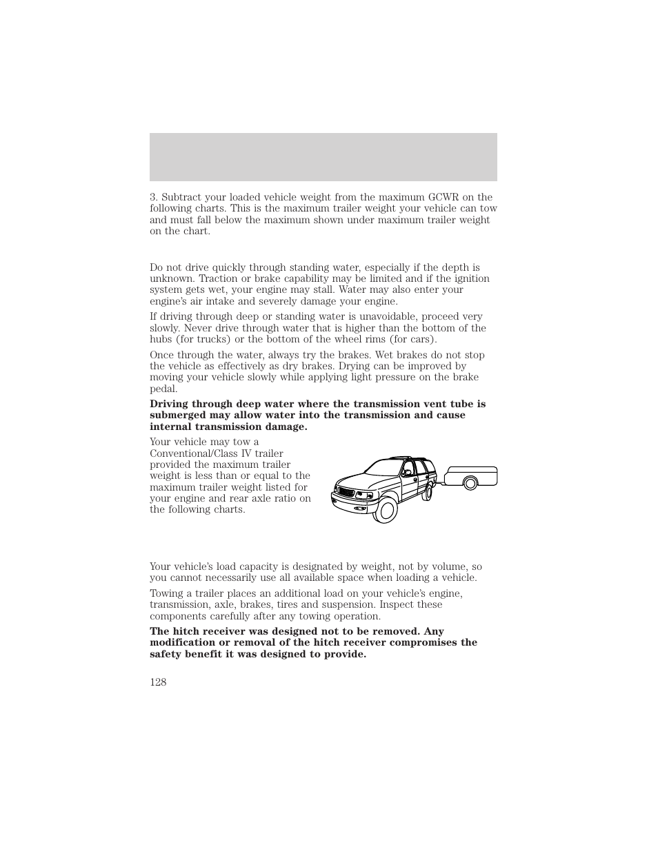 Driving | FORD 2000 Excursion v.1 User Manual | Page 128 / 232