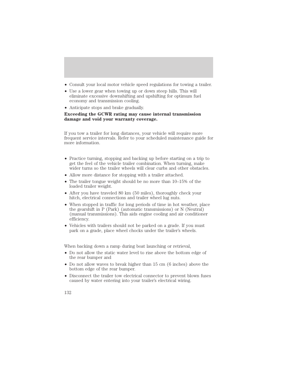 Driving | FORD 2000 Excursion v.1 User Manual | Page 132 / 232