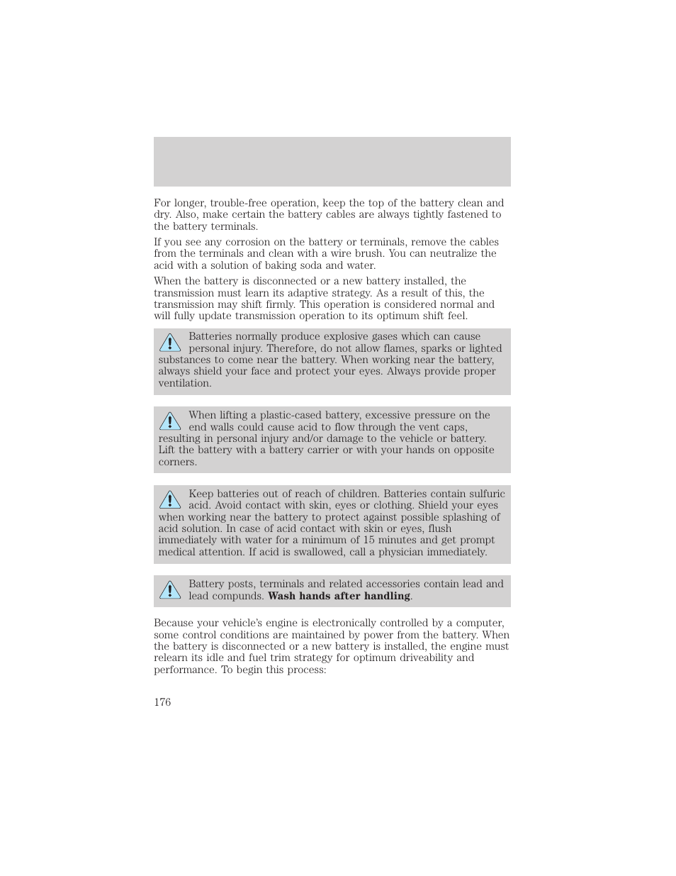 Maintenance and care | FORD 2000 Excursion v.1 User Manual | Page 176 / 232
