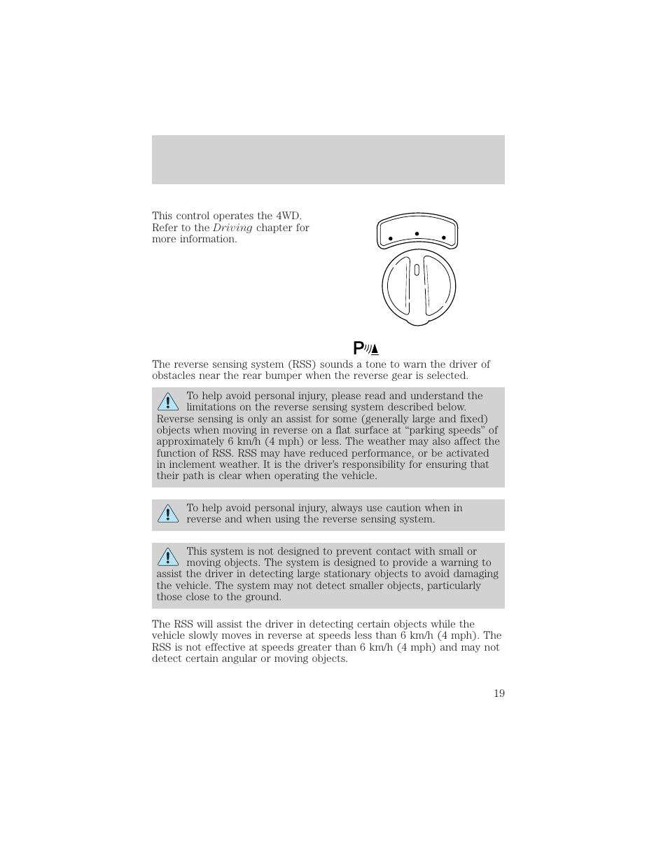 Controls and features | FORD 2000 Excursion v.1 User Manual | Page 19 / 232