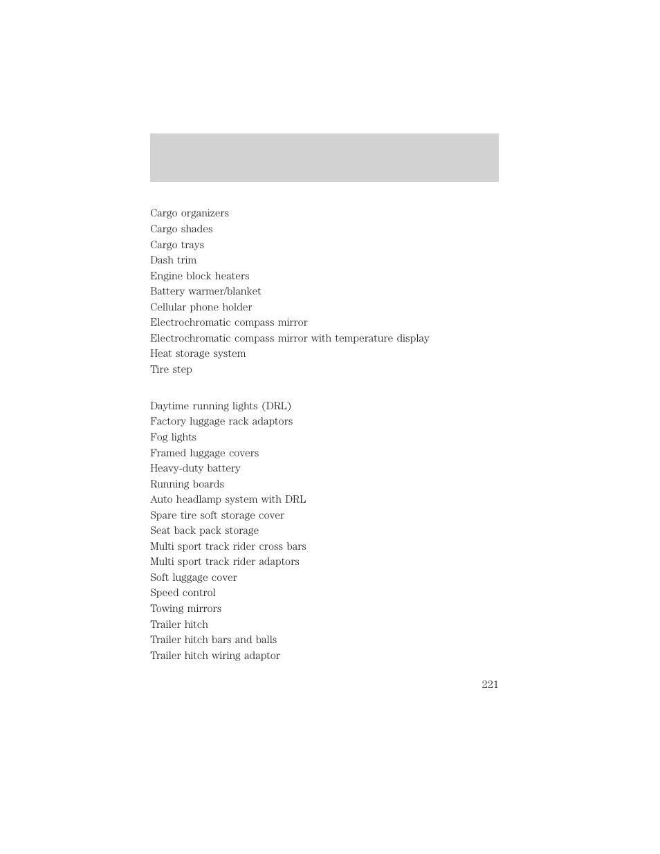 Customer assistance | FORD 2000 Excursion v.1 User Manual | Page 221 / 232