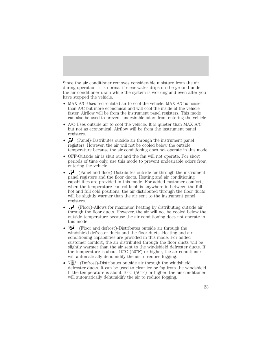 Controls and features | FORD 2000 Excursion v.1 User Manual | Page 23 / 232