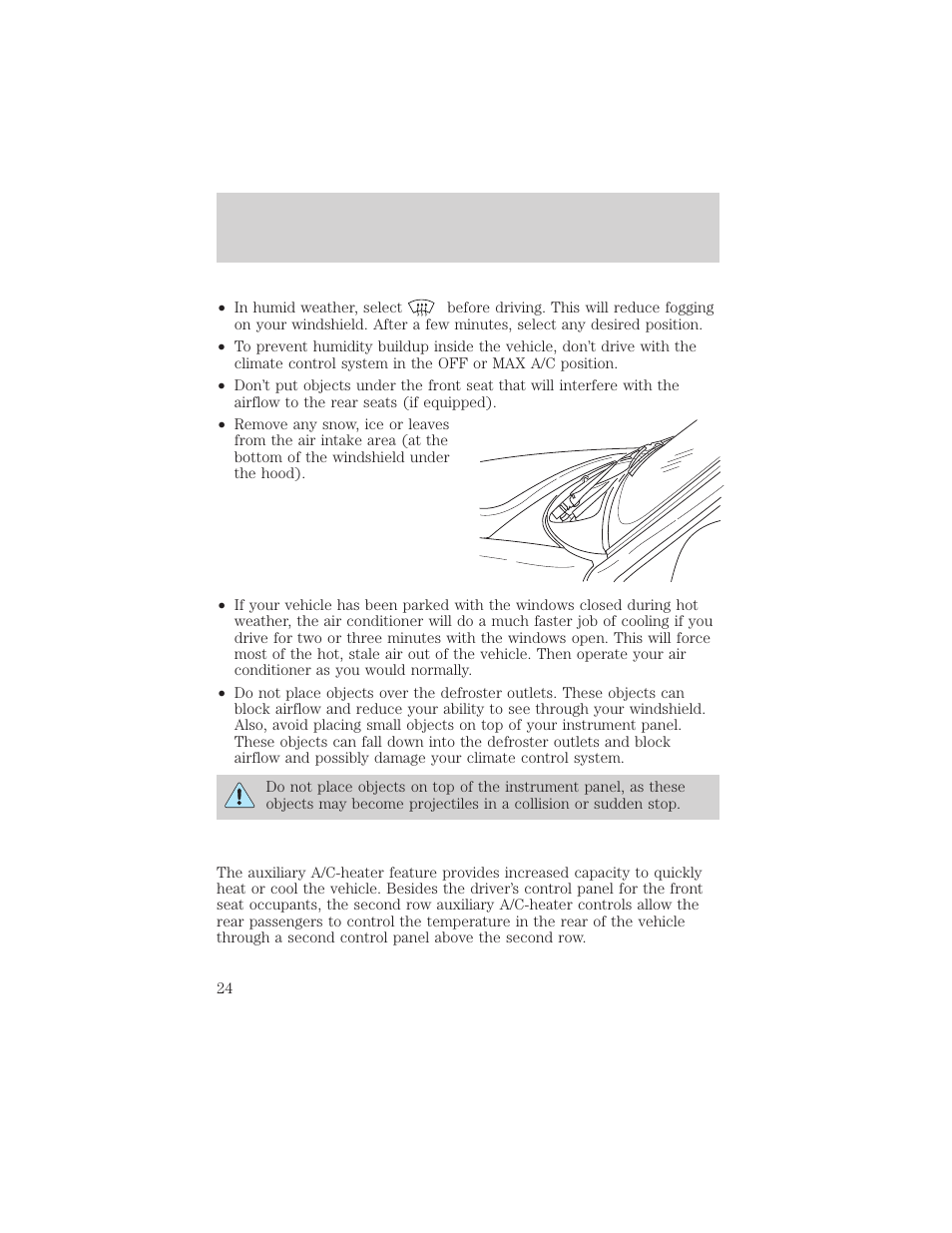 Controls and features | FORD 2000 Excursion v.1 User Manual | Page 24 / 232