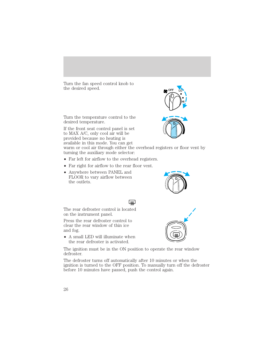 Controls and features | FORD 2000 Excursion v.1 User Manual | Page 26 / 232