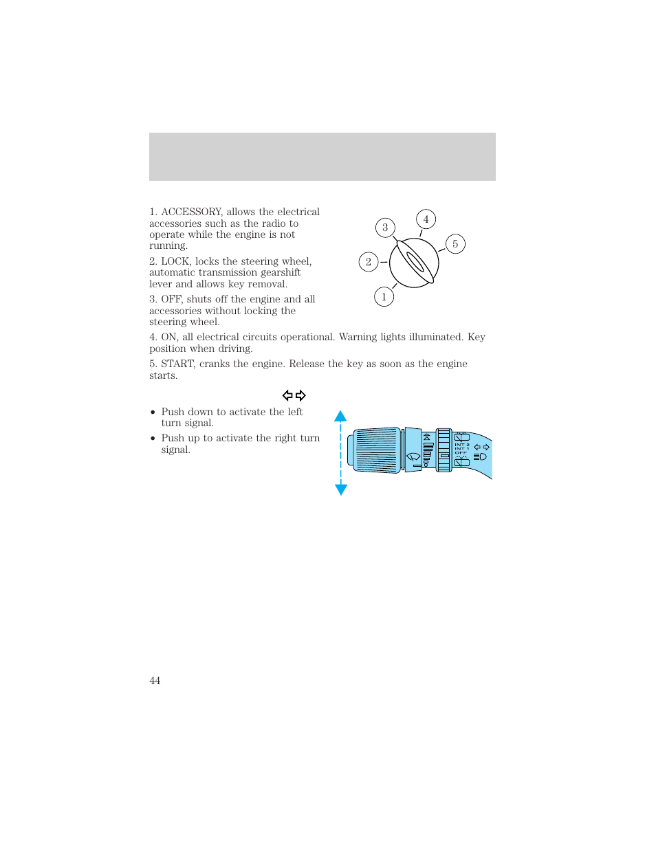 Controls and features | FORD 2000 Excursion v.1 User Manual | Page 44 / 232