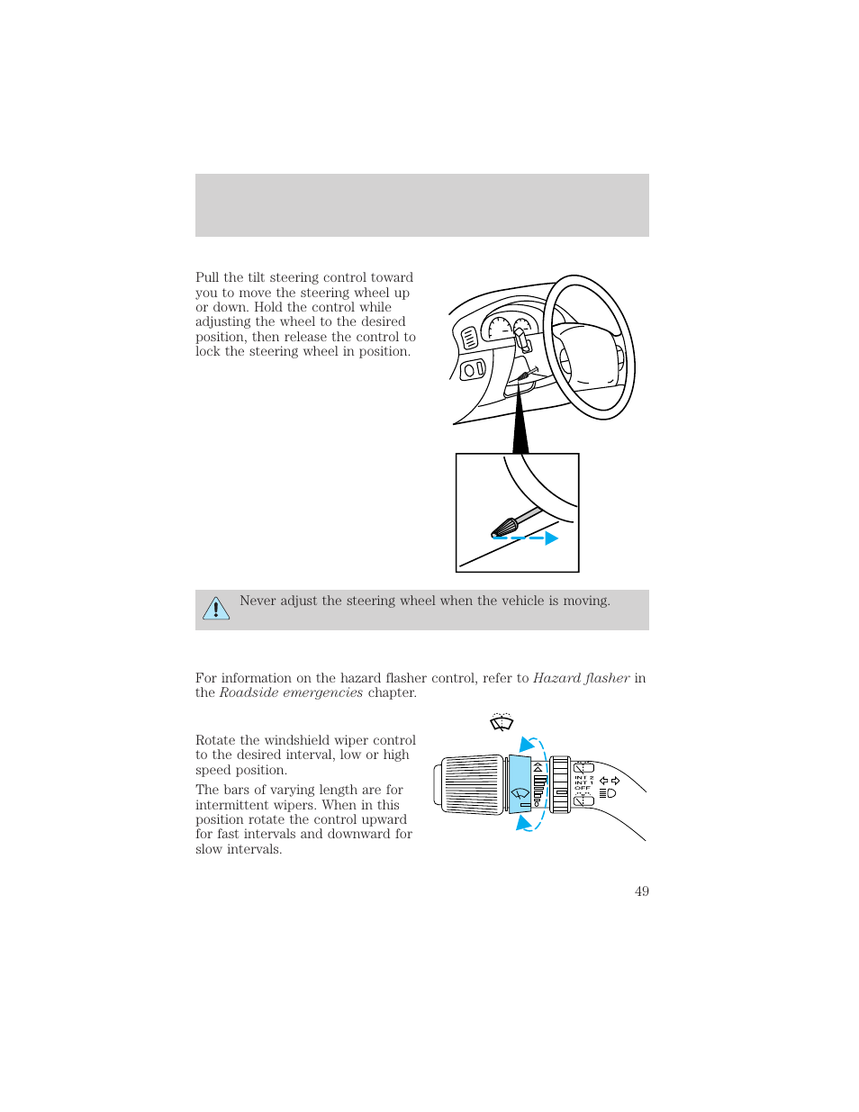 Controls and features | FORD 2000 Excursion v.1 User Manual | Page 49 / 232