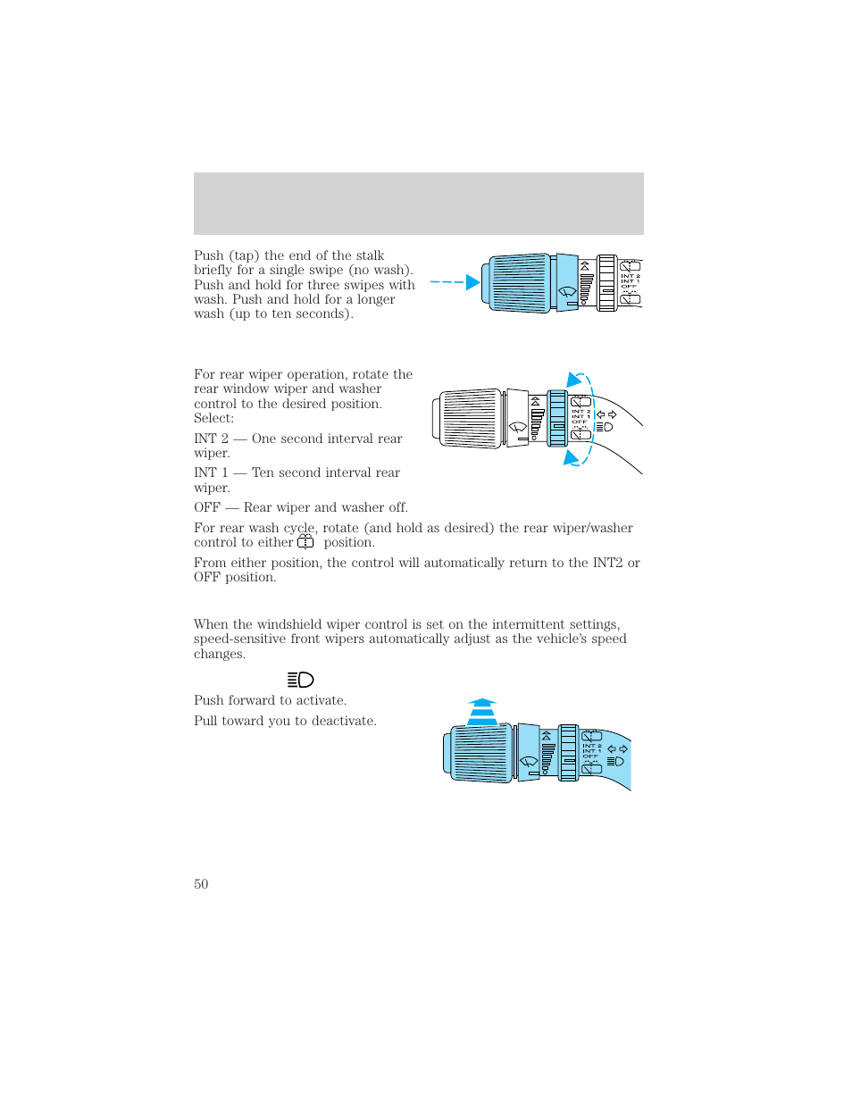 Controls and features | FORD 2000 Excursion v.1 User Manual | Page 50 / 232