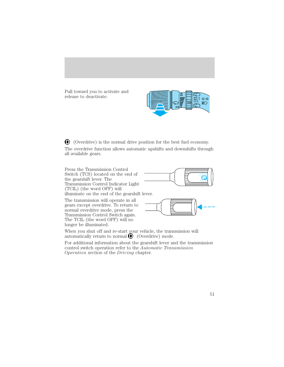 Controls and features | FORD 2000 Excursion v.1 User Manual | Page 51 / 232