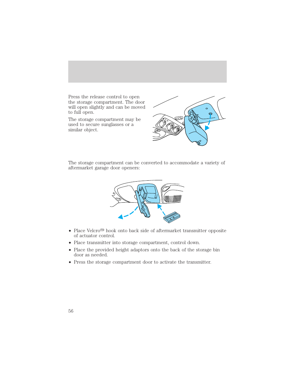 Controls and features | FORD 2000 Excursion v.1 User Manual | Page 56 / 232