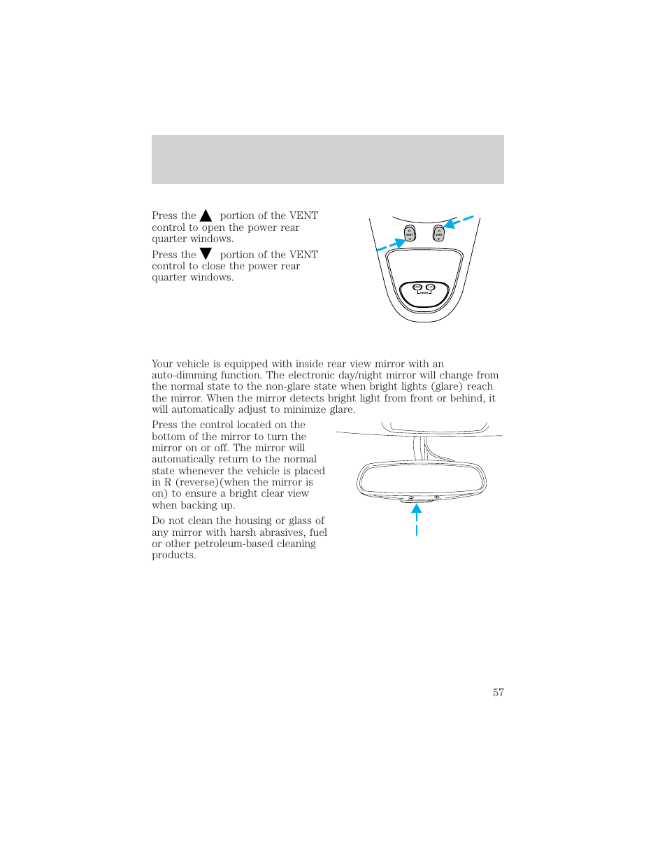 Controls and features | FORD 2000 Excursion v.1 User Manual | Page 57 / 232