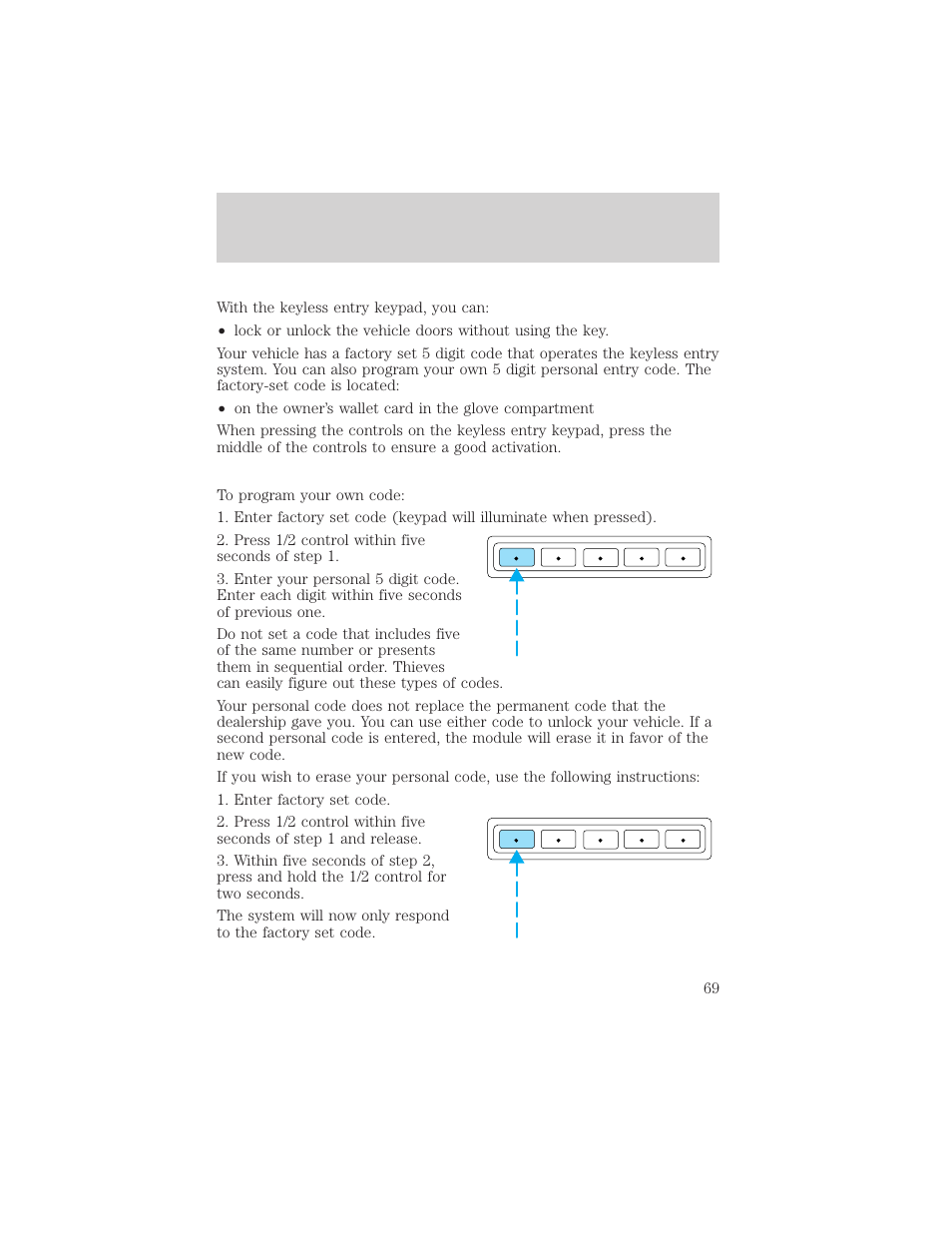 Controls and features | FORD 2000 Excursion v.1 User Manual | Page 69 / 232
