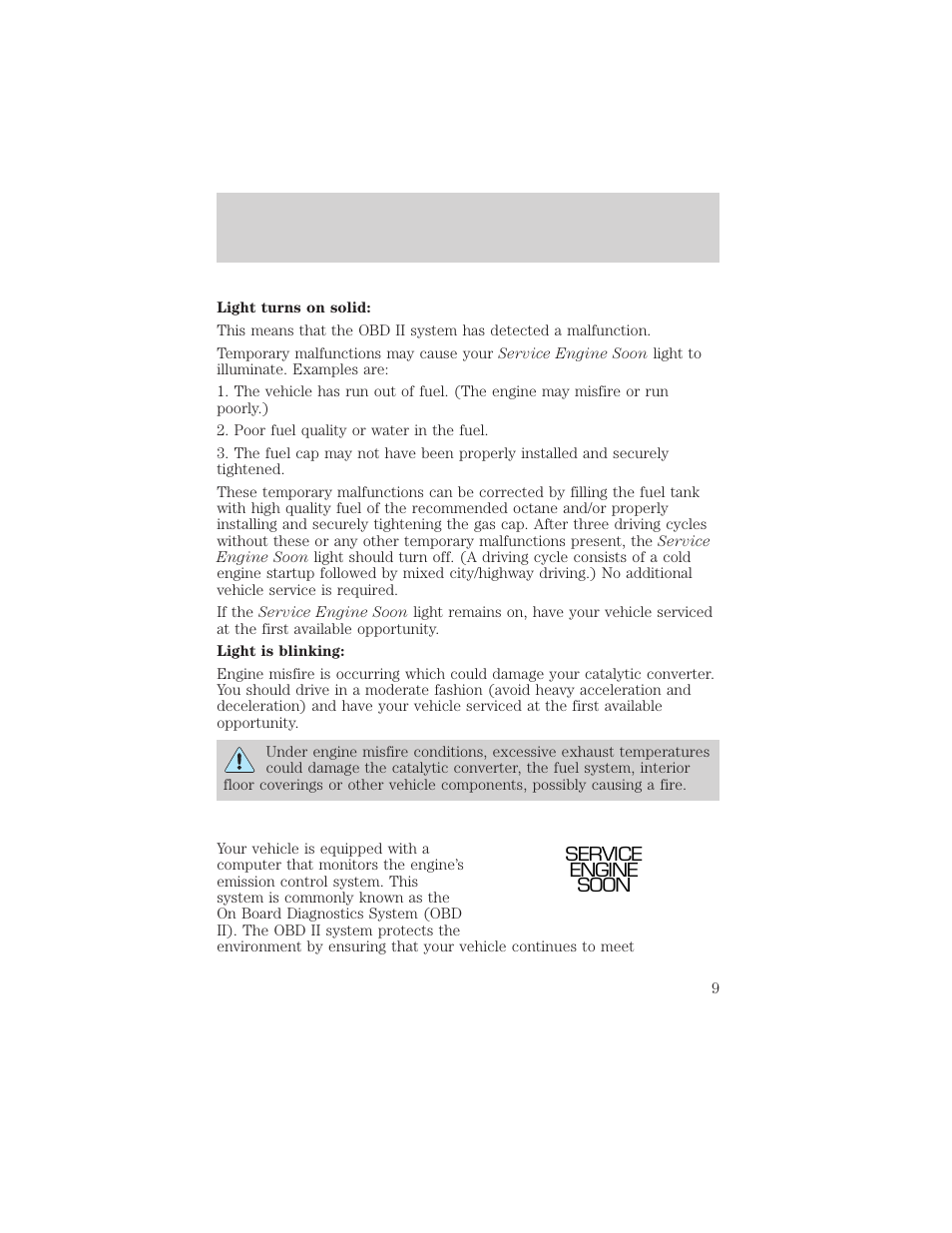 Instrumentation | FORD 2000 Excursion v.1 User Manual | Page 9 / 232