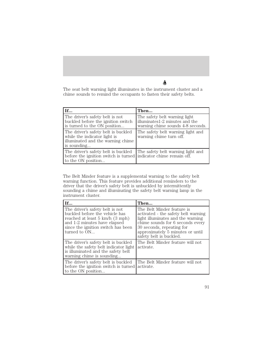 Seating and safety restraints | FORD 2000 Excursion v.1 User Manual | Page 91 / 232