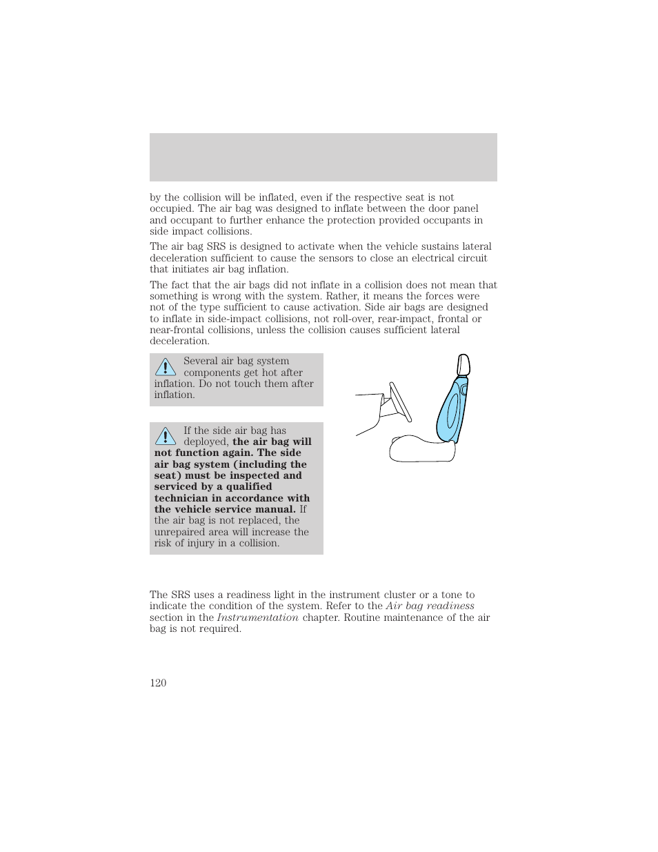 Seating and safety restraints | FORD 2000 Expedition User Manual | Page 120 / 256