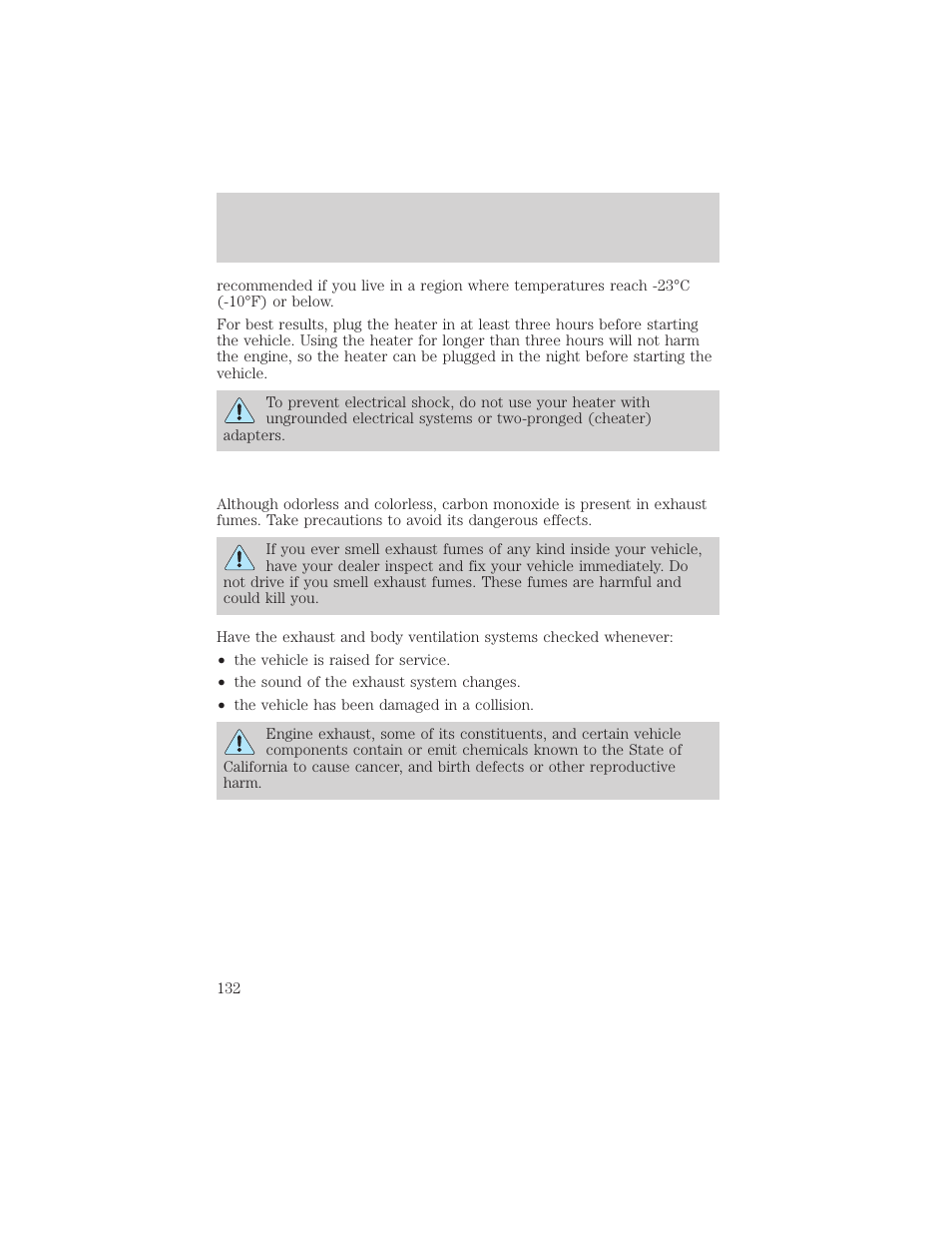 Starting | FORD 2000 Expedition User Manual | Page 132 / 256