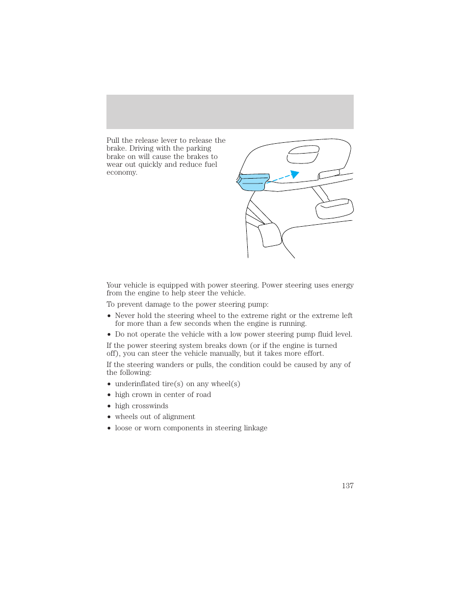 Driving | FORD 2000 Expedition User Manual | Page 137 / 256