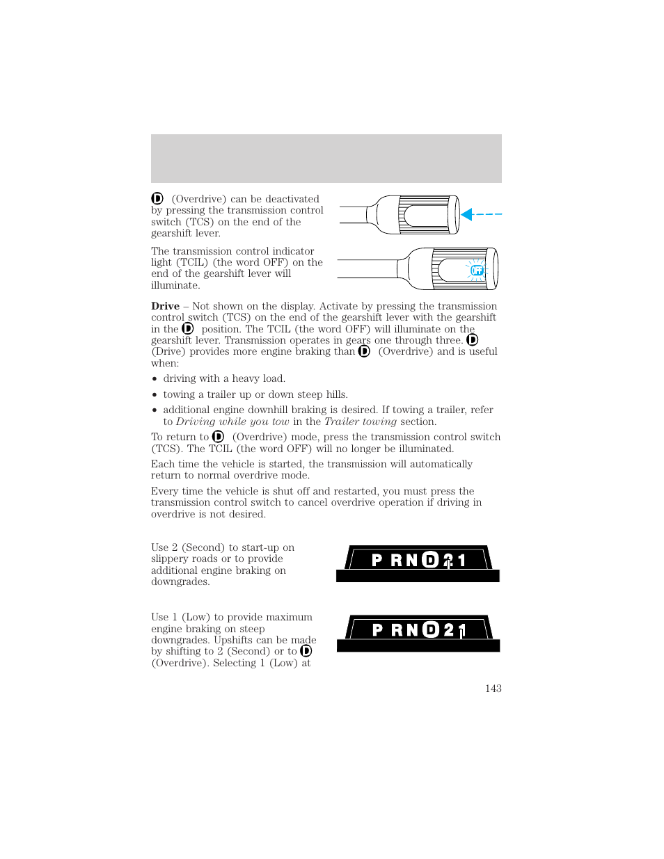 Driving | FORD 2000 Expedition User Manual | Page 143 / 256