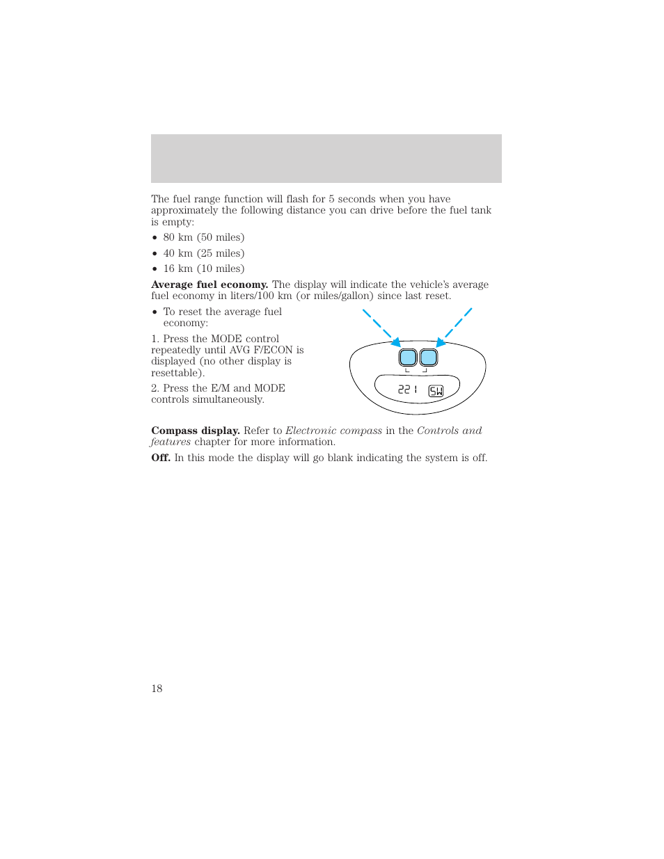 Instrumentation | FORD 2000 Expedition User Manual | Page 18 / 256