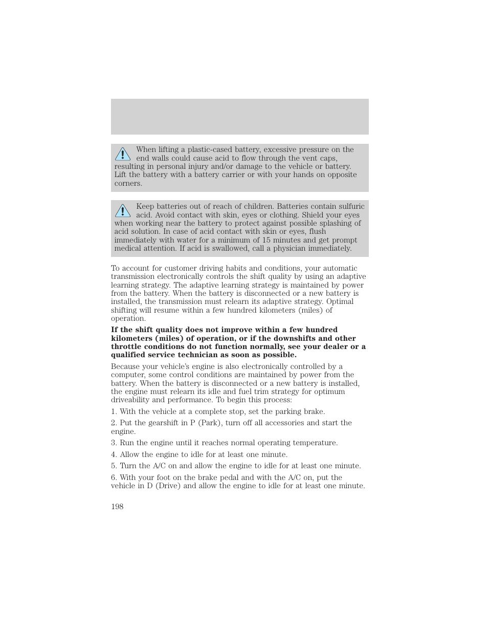 Maintenance and care | FORD 2000 Expedition User Manual | Page 198 / 256