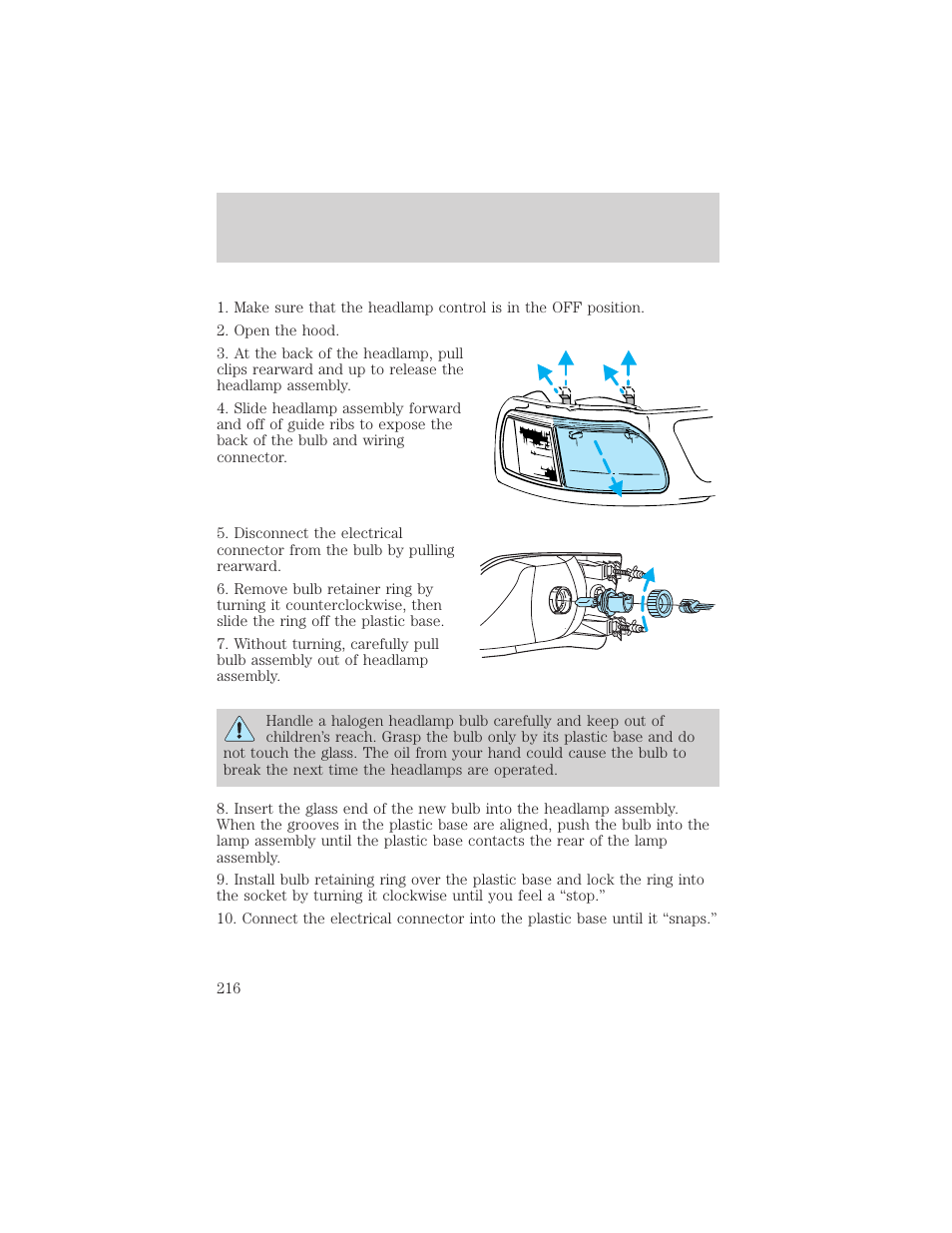 Maintenance and care | FORD 2000 Expedition User Manual | Page 216 / 256