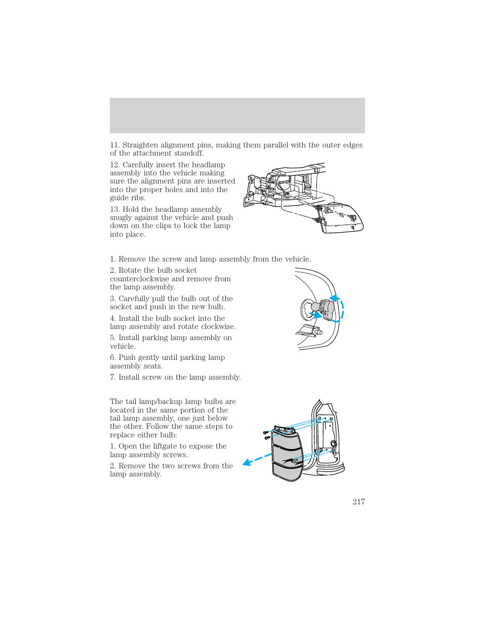 Maintenance and care | FORD 2000 Expedition User Manual | Page 217 / 256