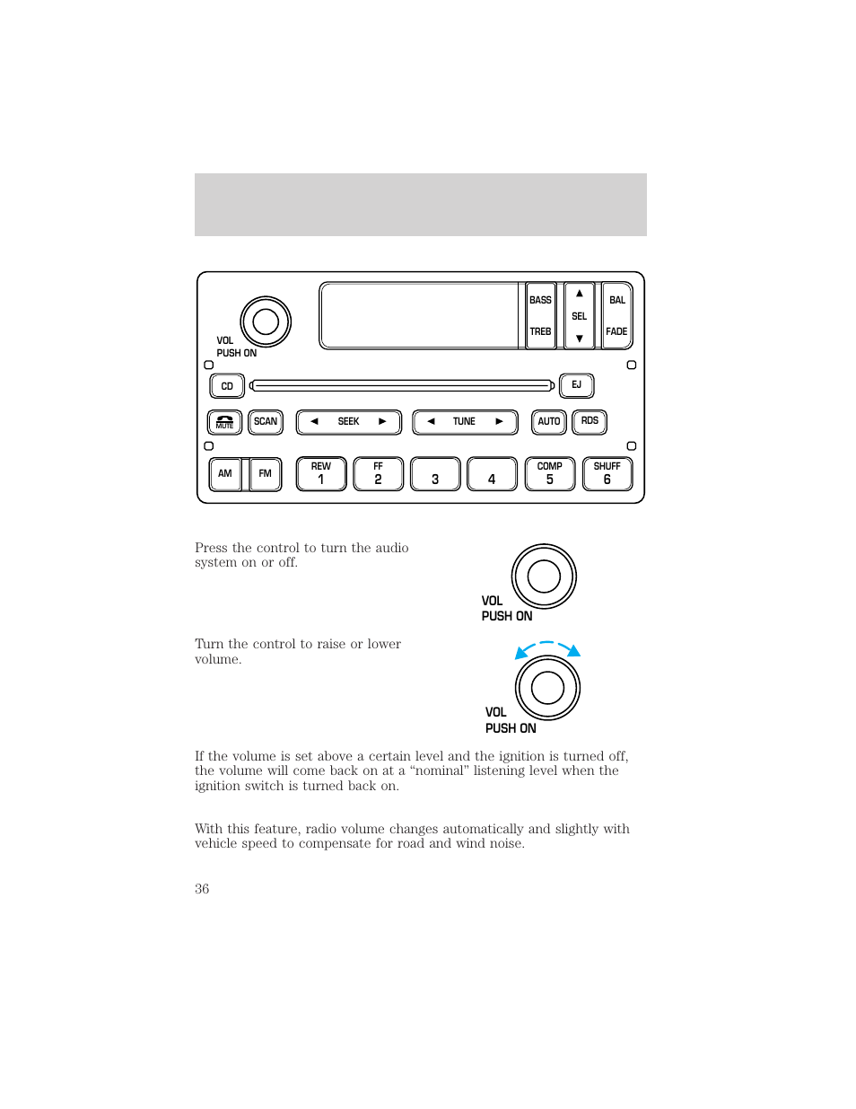 Controls and features | FORD 2000 Expedition User Manual | Page 36 / 256