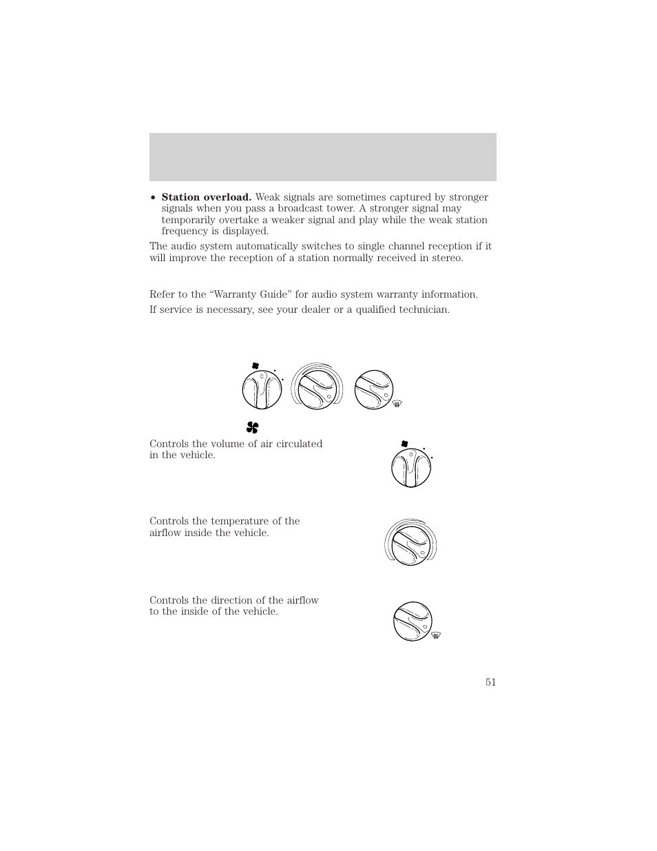 Controls and features | FORD 2000 Expedition User Manual | Page 51 / 256