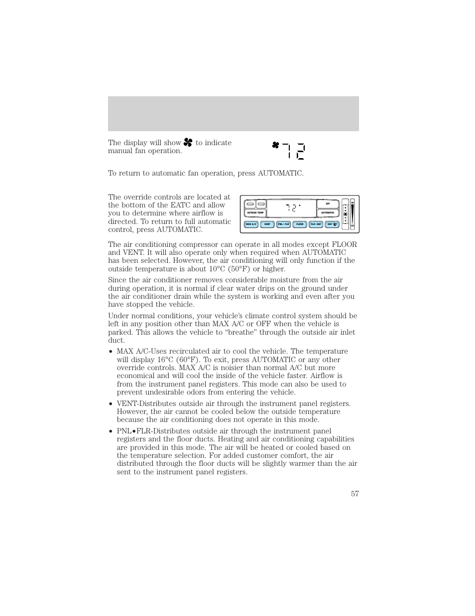 Controls and features | FORD 2000 Expedition User Manual | Page 57 / 256