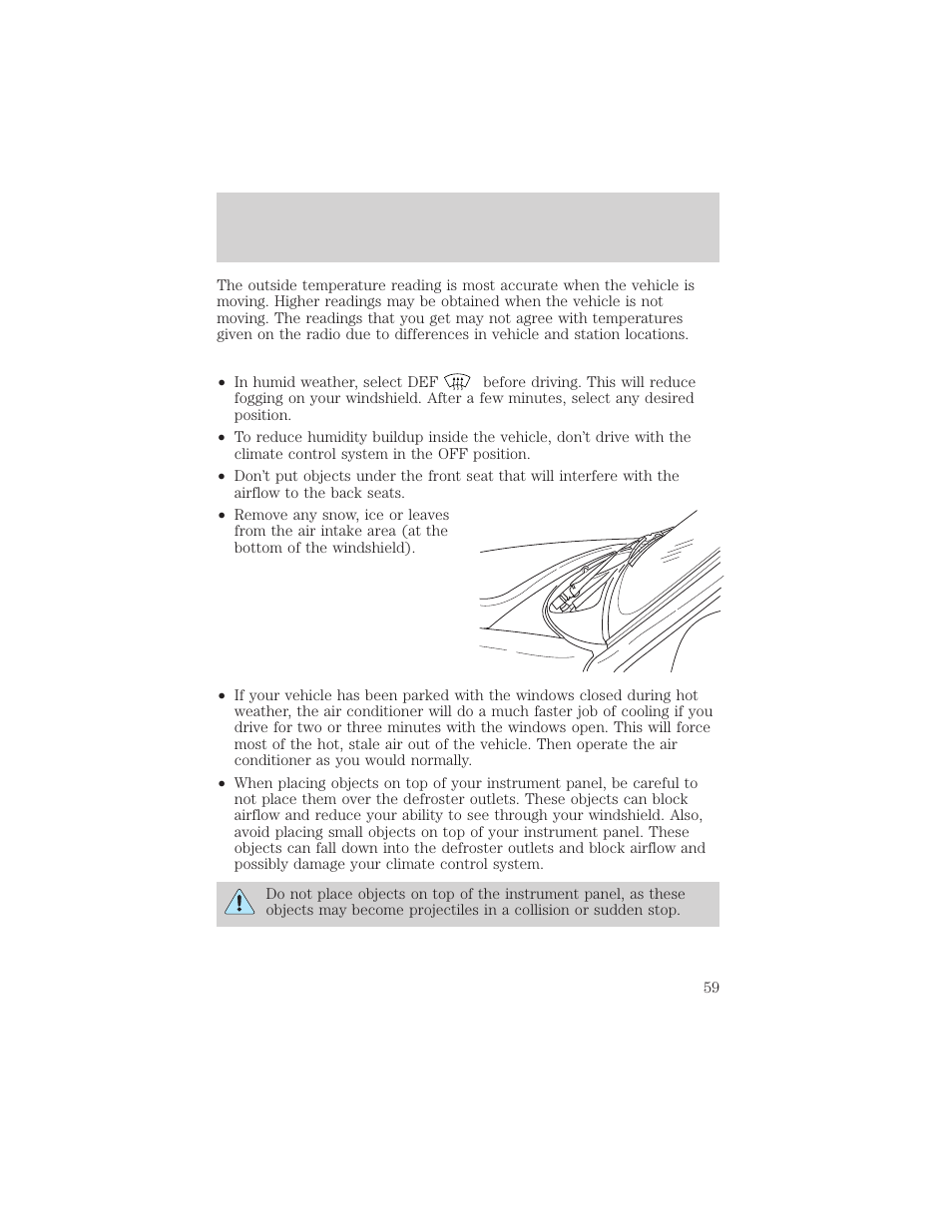 Controls and features | FORD 2000 Expedition User Manual | Page 59 / 256