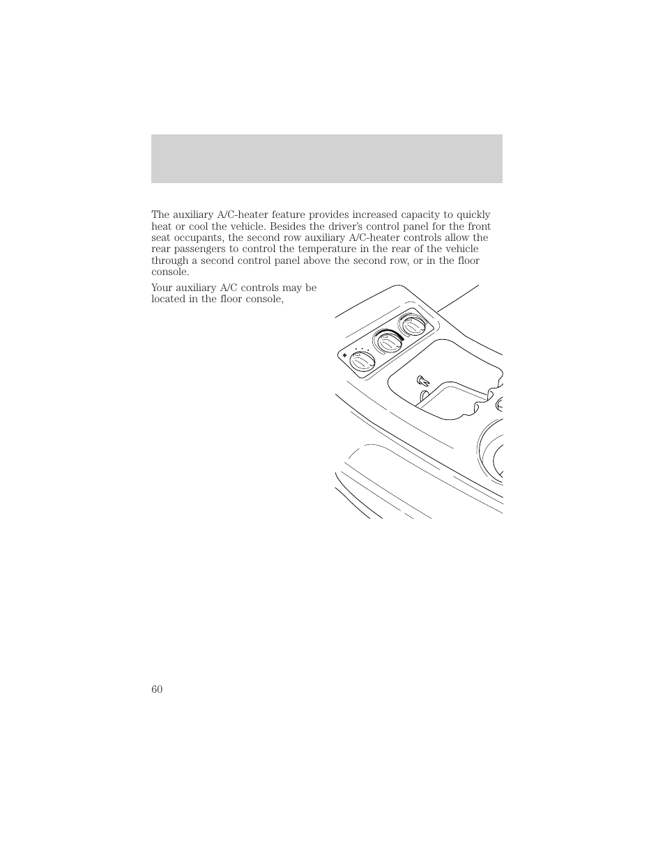 Controls and features | FORD 2000 Expedition User Manual | Page 60 / 256