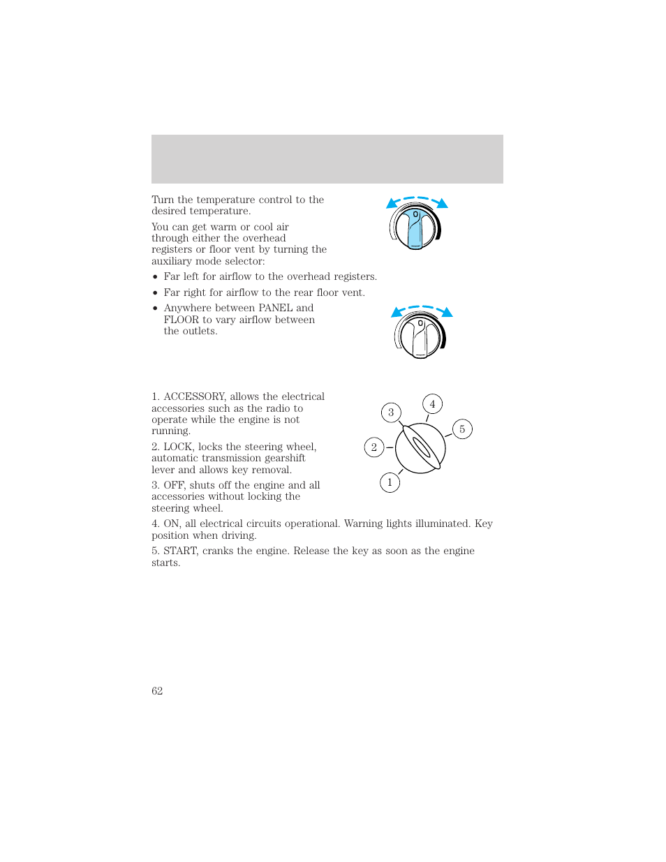 Controls and features | FORD 2000 Expedition User Manual | Page 62 / 256