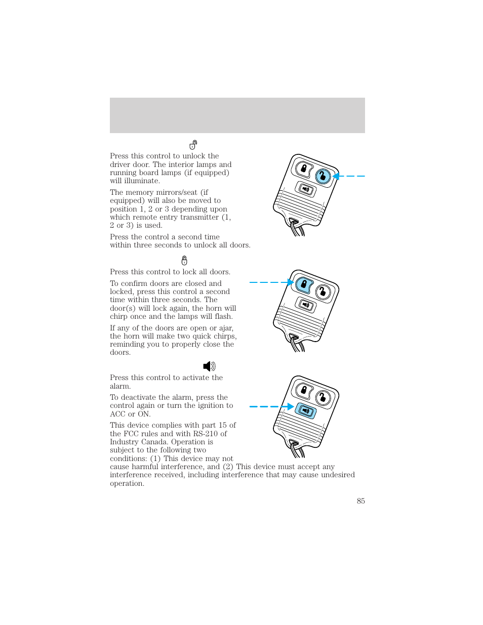 Controls and features | FORD 2000 Expedition User Manual | Page 85 / 256