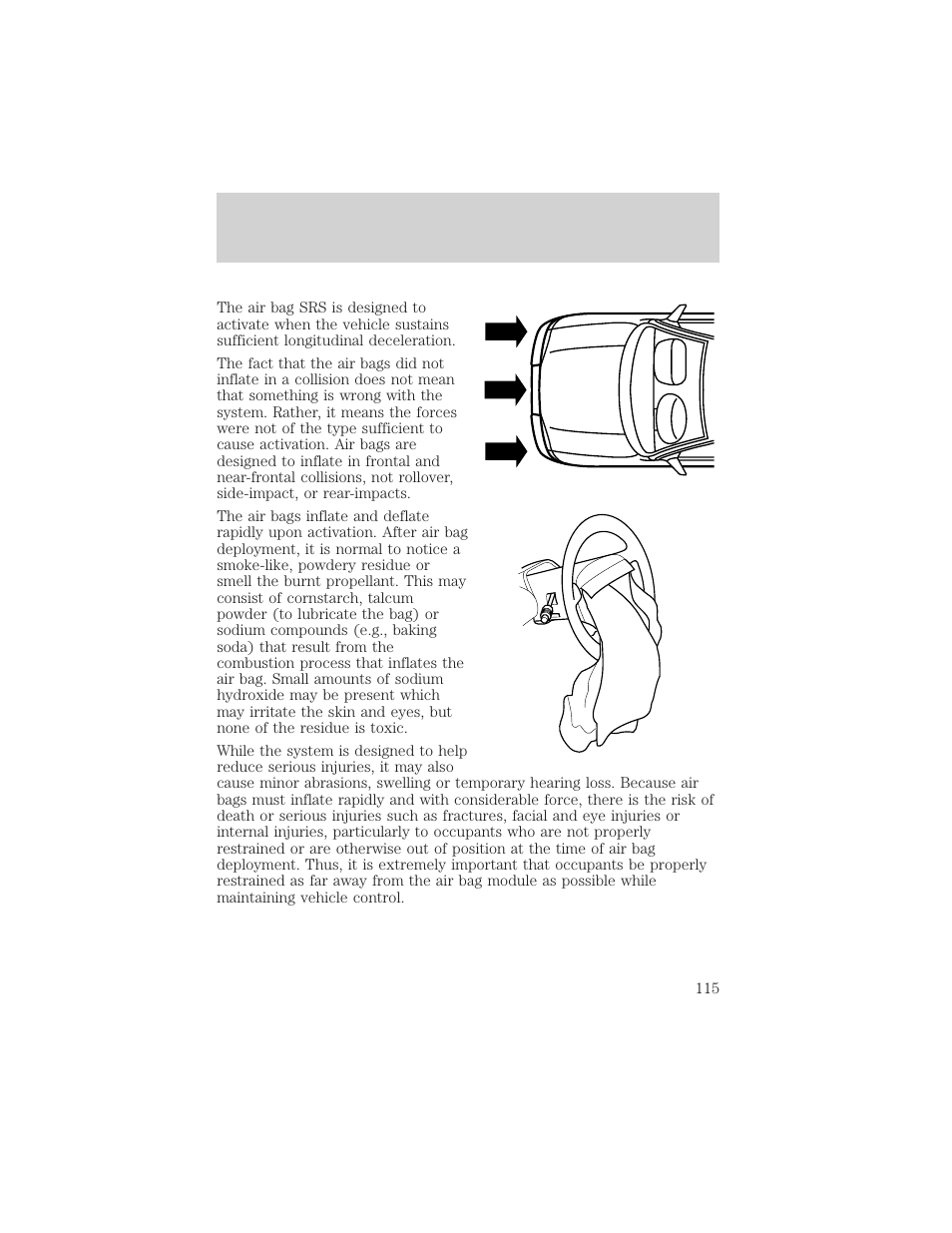 Seating and safety restraints | FORD 2000 F-150 User Manual | Page 115 / 280