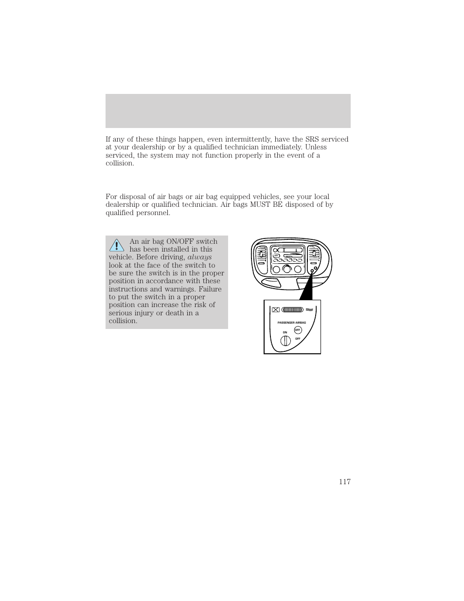 Seating and safety restraints | FORD 2000 F-150 User Manual | Page 117 / 280