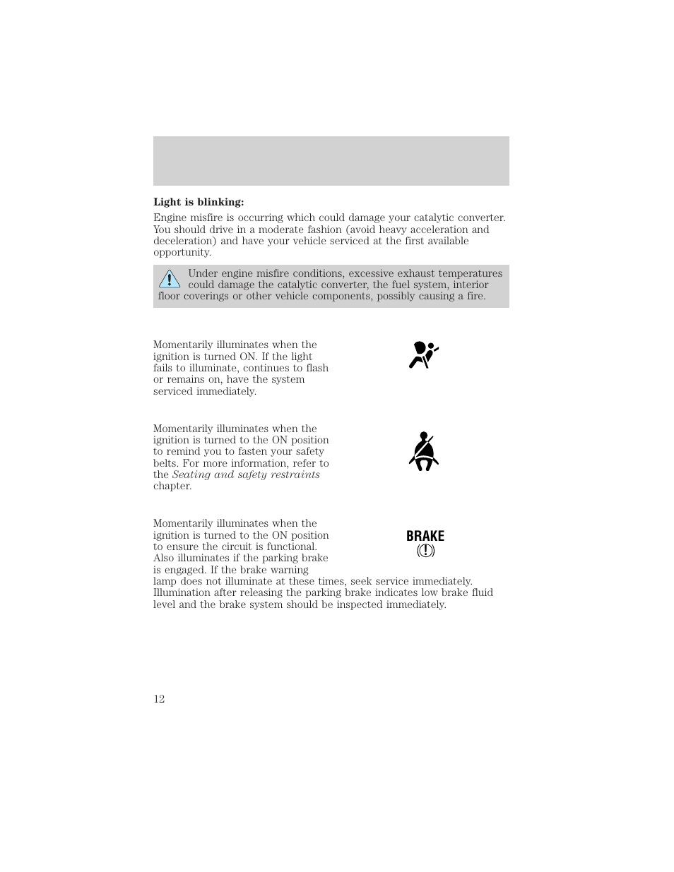 Instrumentation | FORD 2000 F-150 User Manual | Page 12 / 280