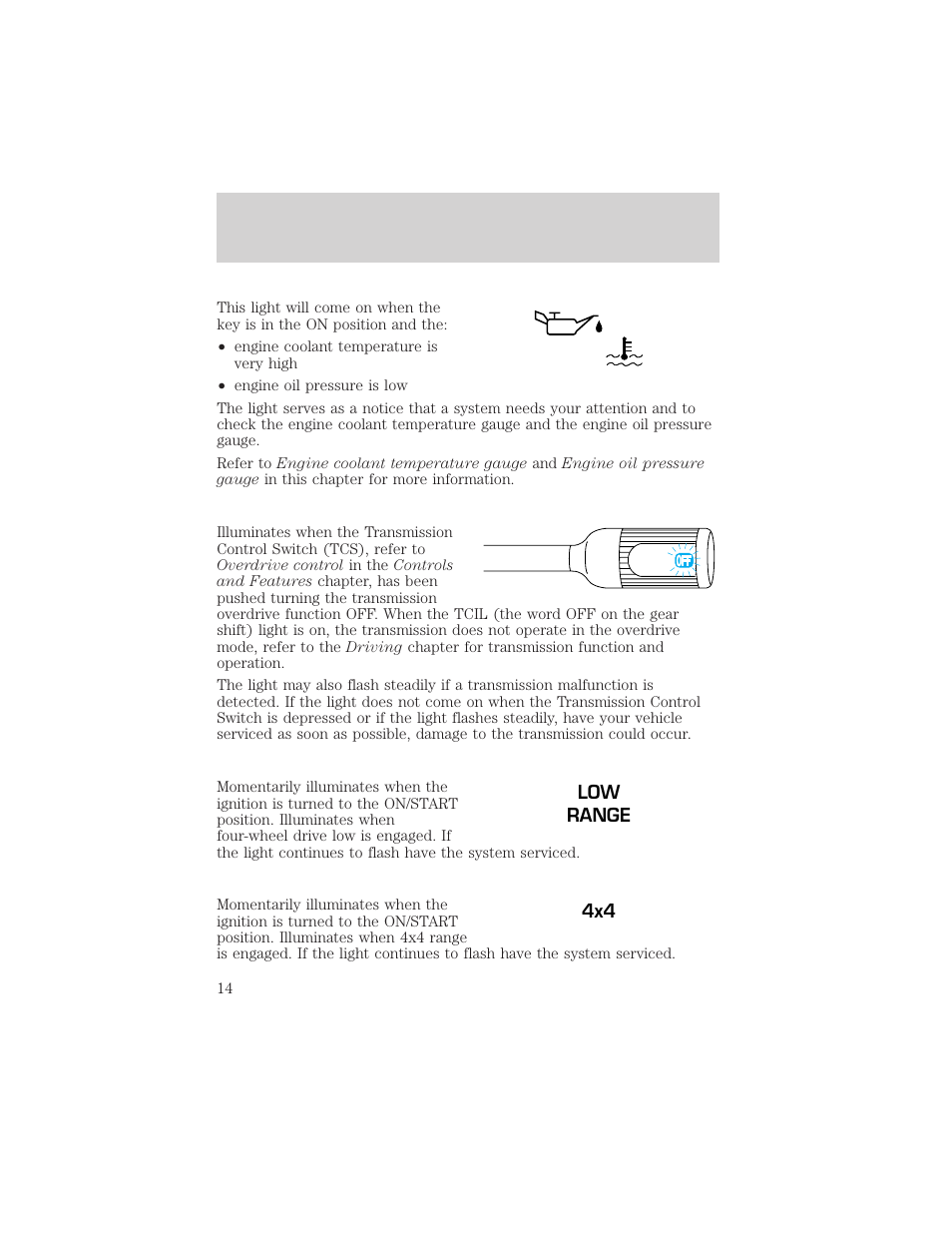 Instrumentation | FORD 2000 F-150 User Manual | Page 14 / 280