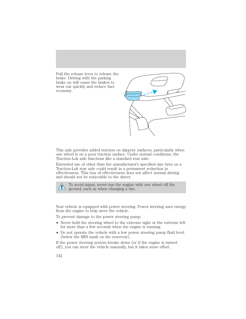 Driving | FORD 2000 F-150 User Manual | Page 142 / 280