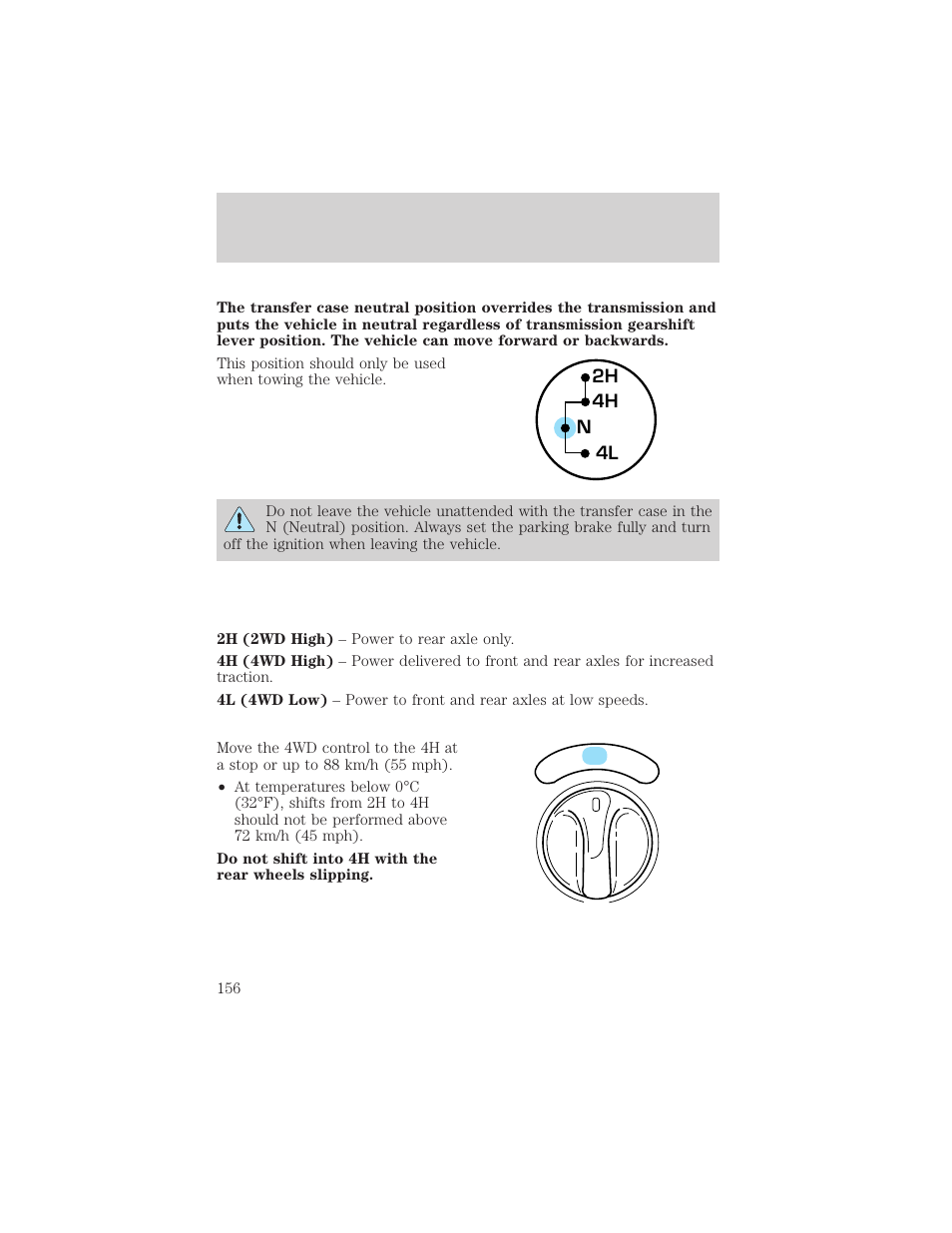 Driving | FORD 2000 F-150 User Manual | Page 156 / 280