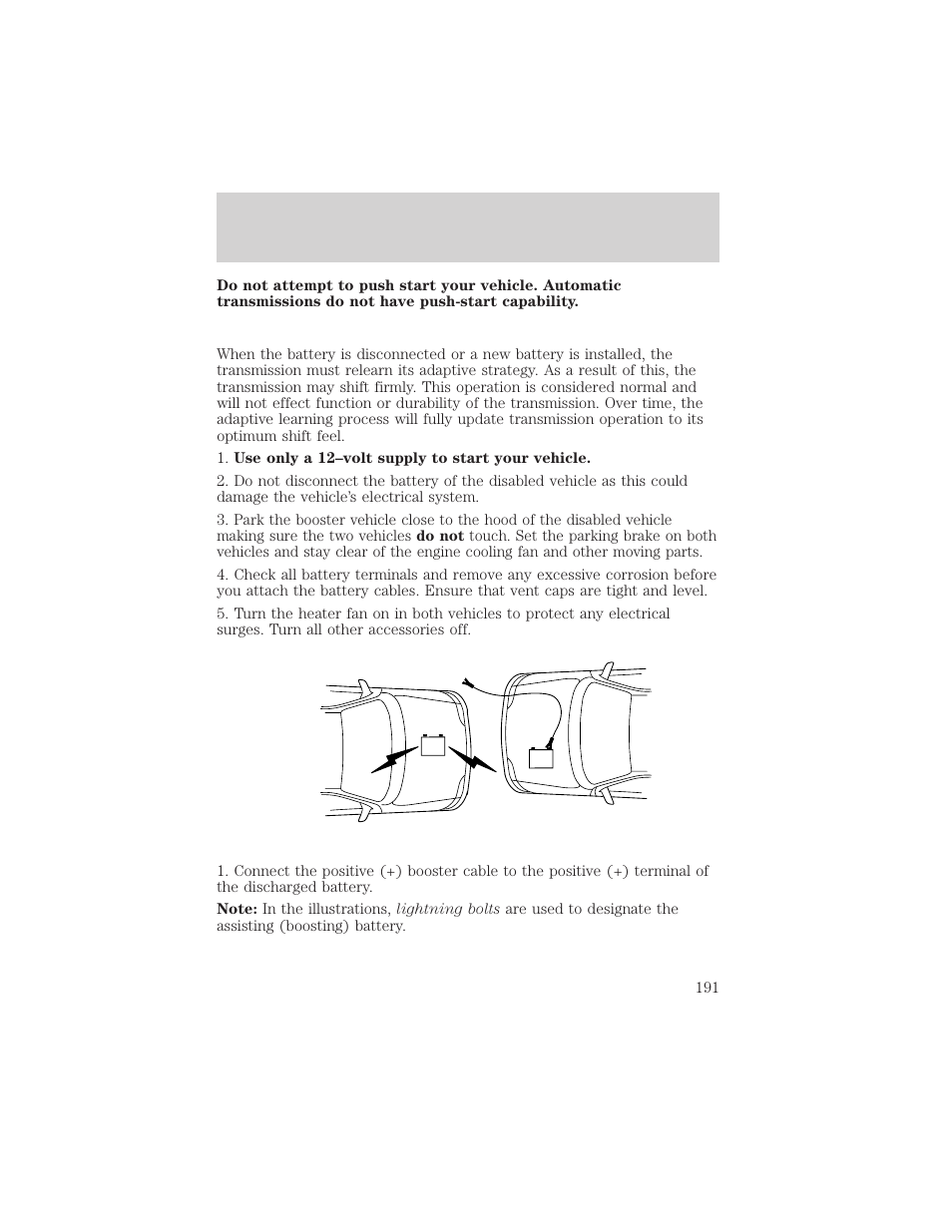 Roadside emergencies | FORD 2000 F-150 User Manual | Page 191 / 280