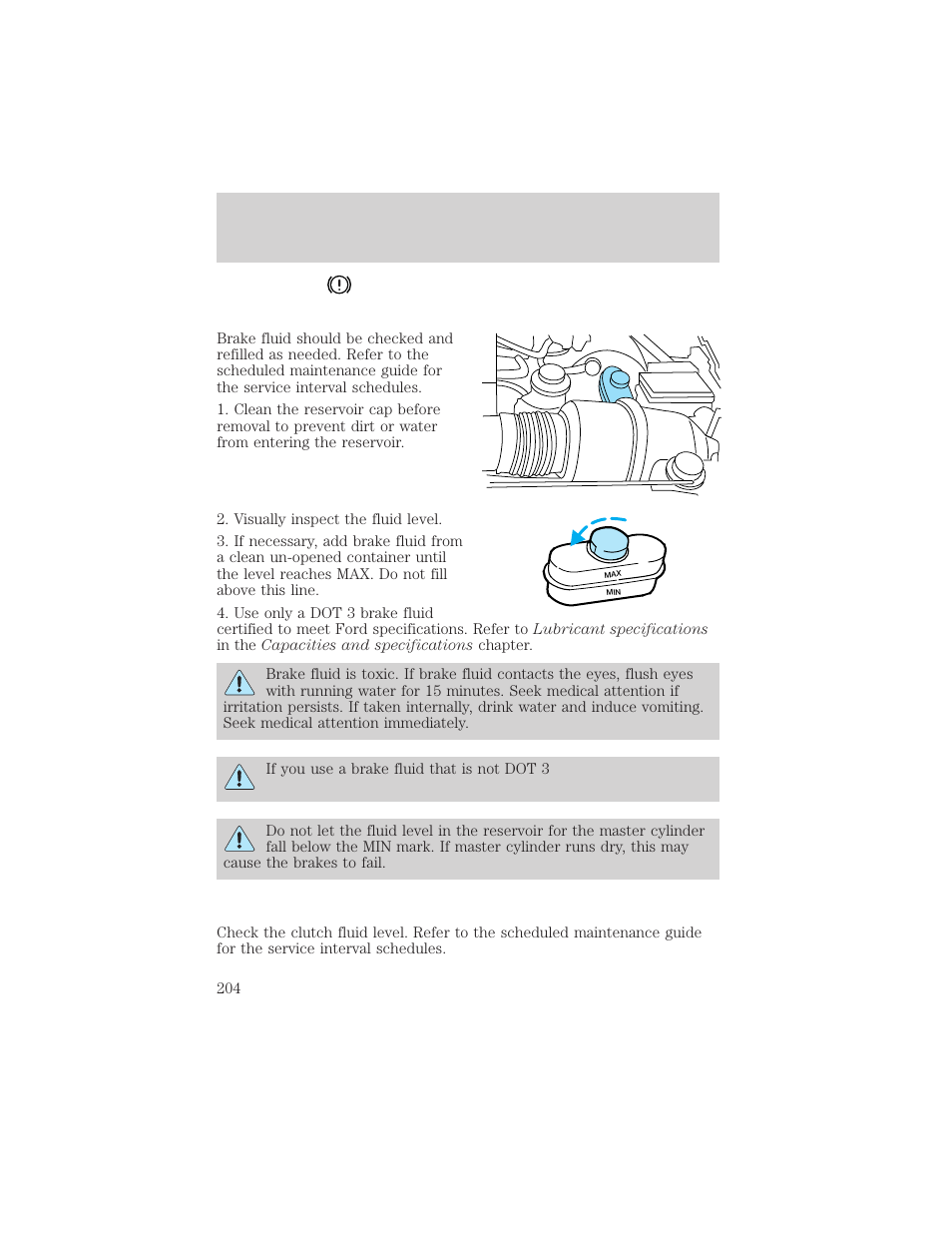 Maintenance and care | FORD 2000 F-150 User Manual | Page 204 / 280