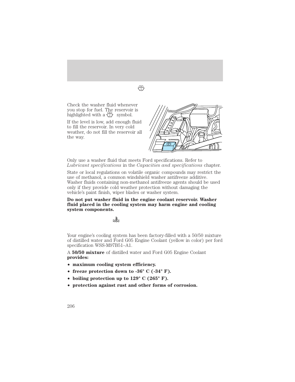 Maintenance and care | FORD 2000 F-150 User Manual | Page 206 / 280