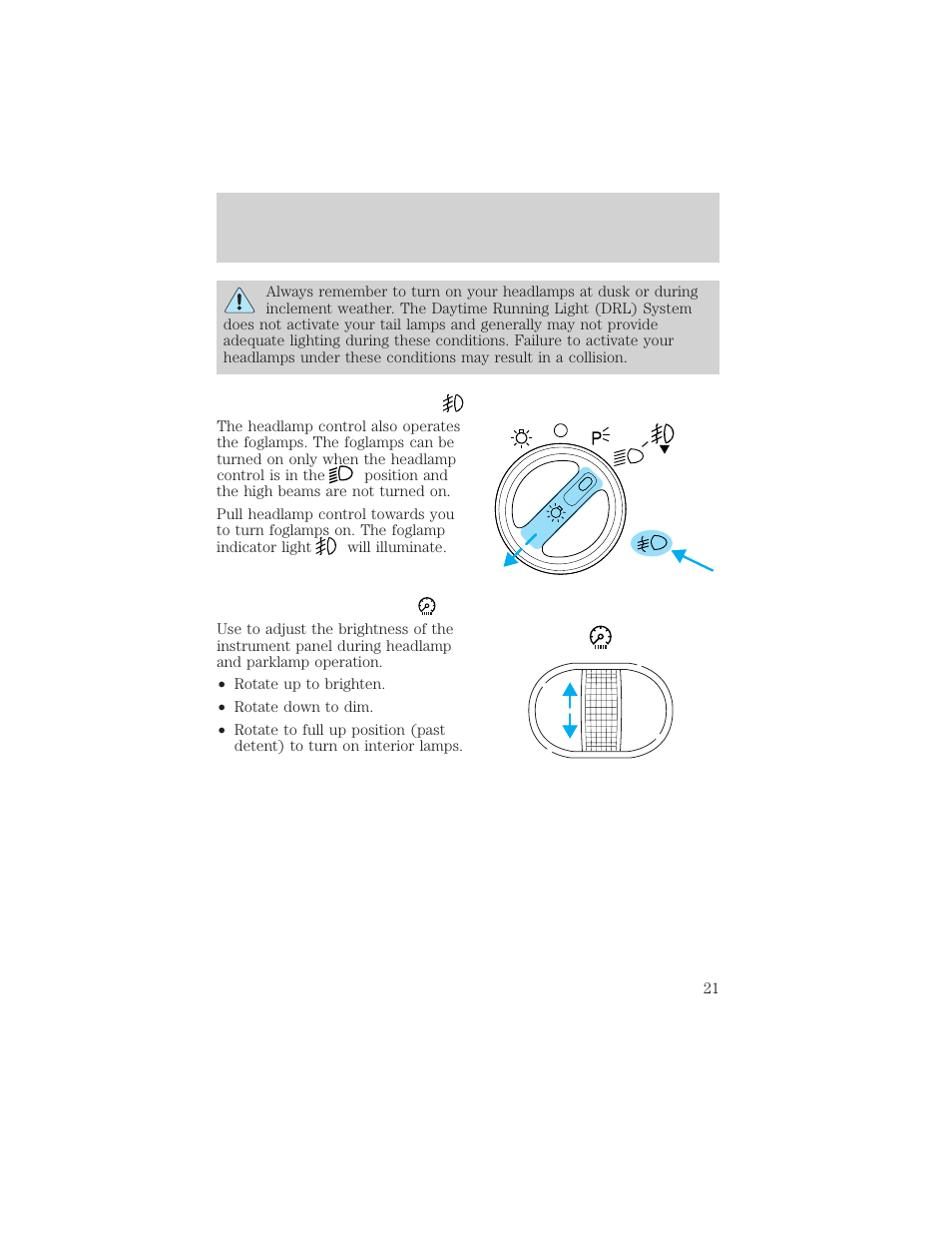 Controls and features | FORD 2000 F-150 User Manual | Page 21 / 280