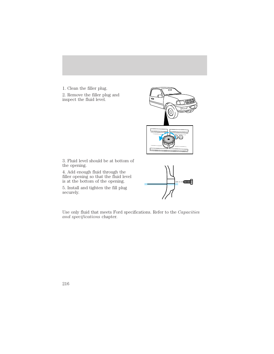 Maintenance and care | FORD 2000 F-150 User Manual | Page 216 / 280