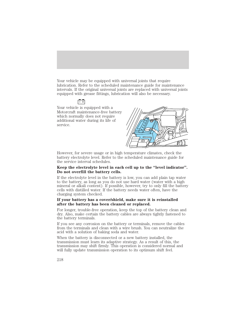 Maintenance and care | FORD 2000 F-150 User Manual | Page 218 / 280