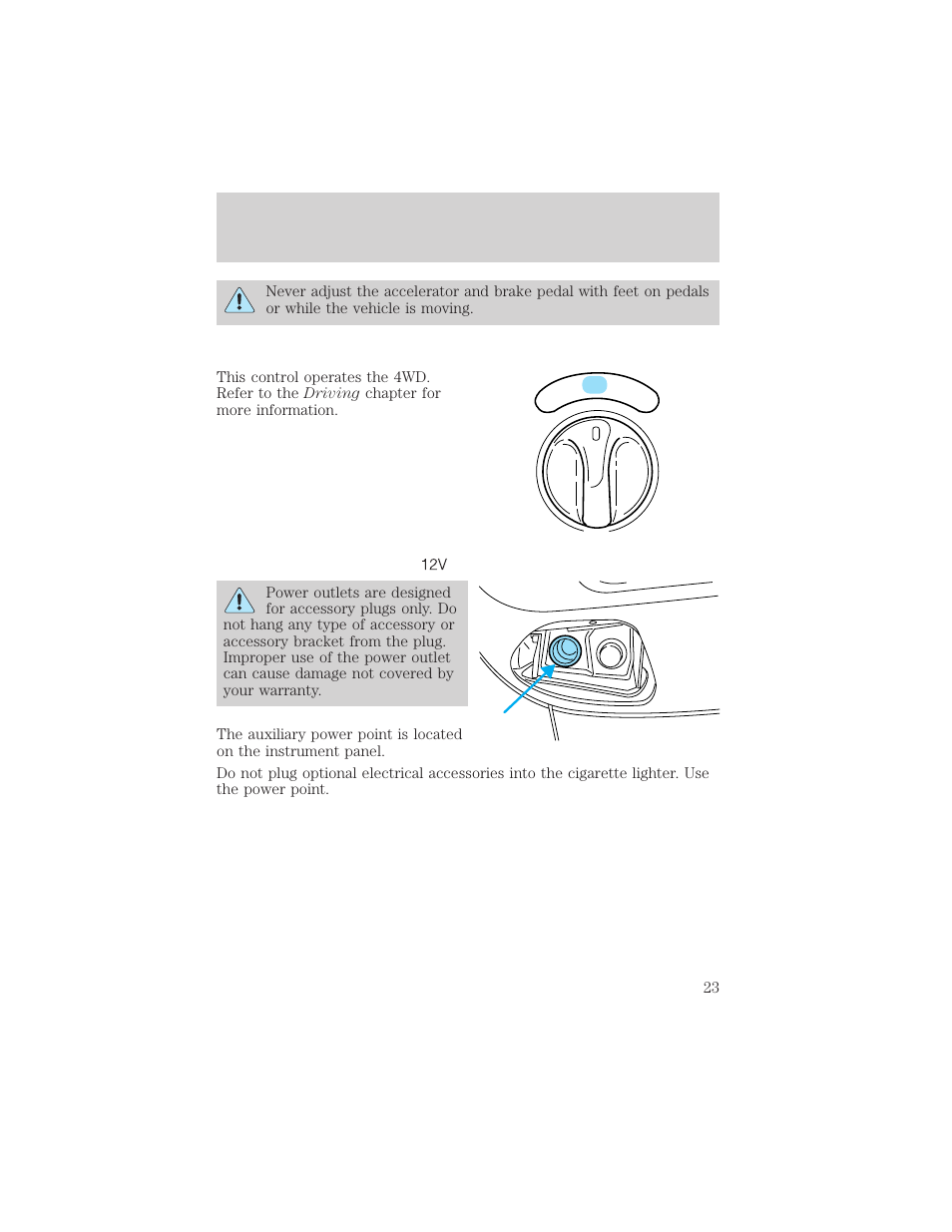 Controls and features | FORD 2000 F-150 User Manual | Page 23 / 280