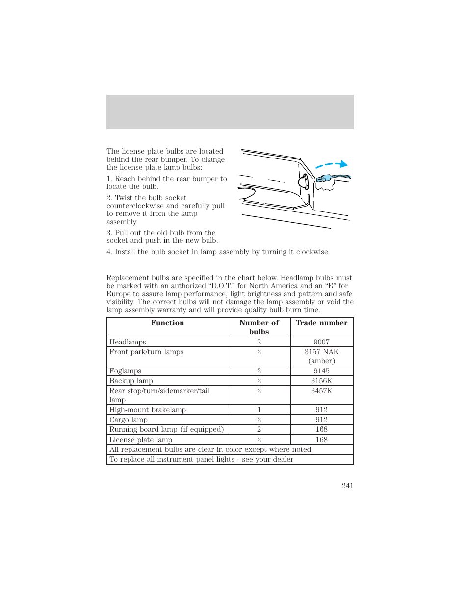 Maintenance and care | FORD 2000 F-150 User Manual | Page 241 / 280