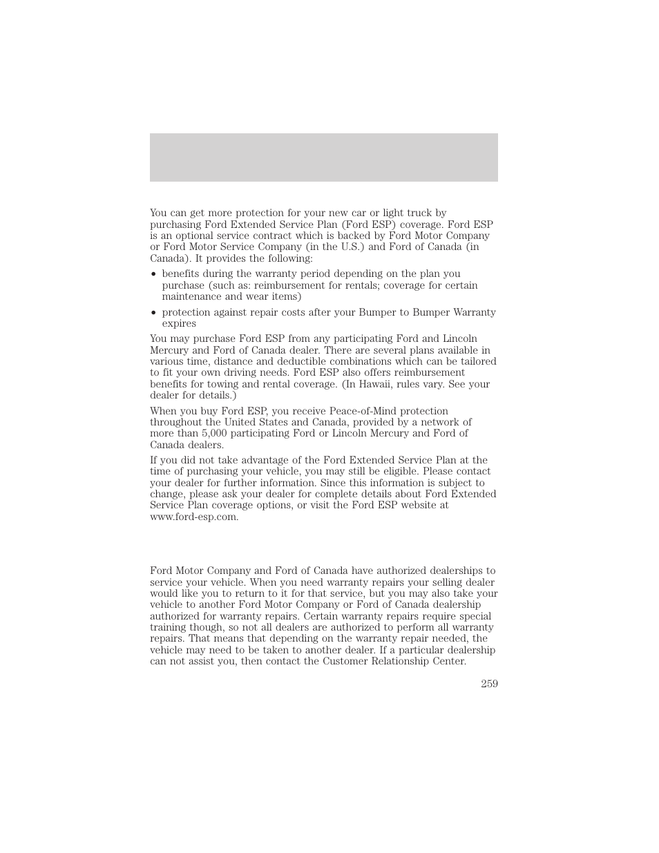 Customer assistance | FORD 2000 F-150 User Manual | Page 259 / 280