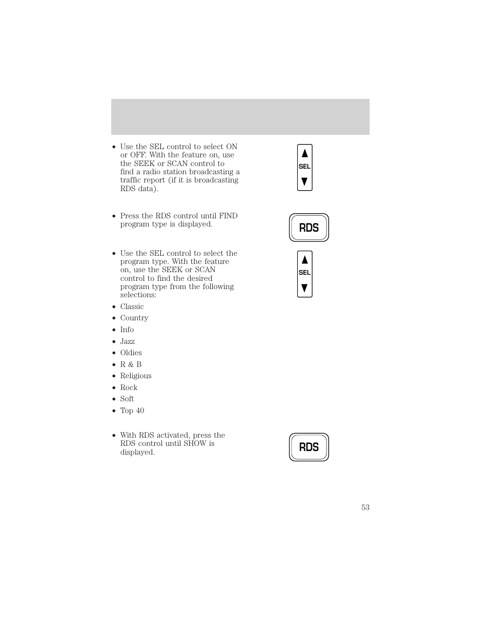 Controls and features | FORD 2000 F-150 User Manual | Page 53 / 280