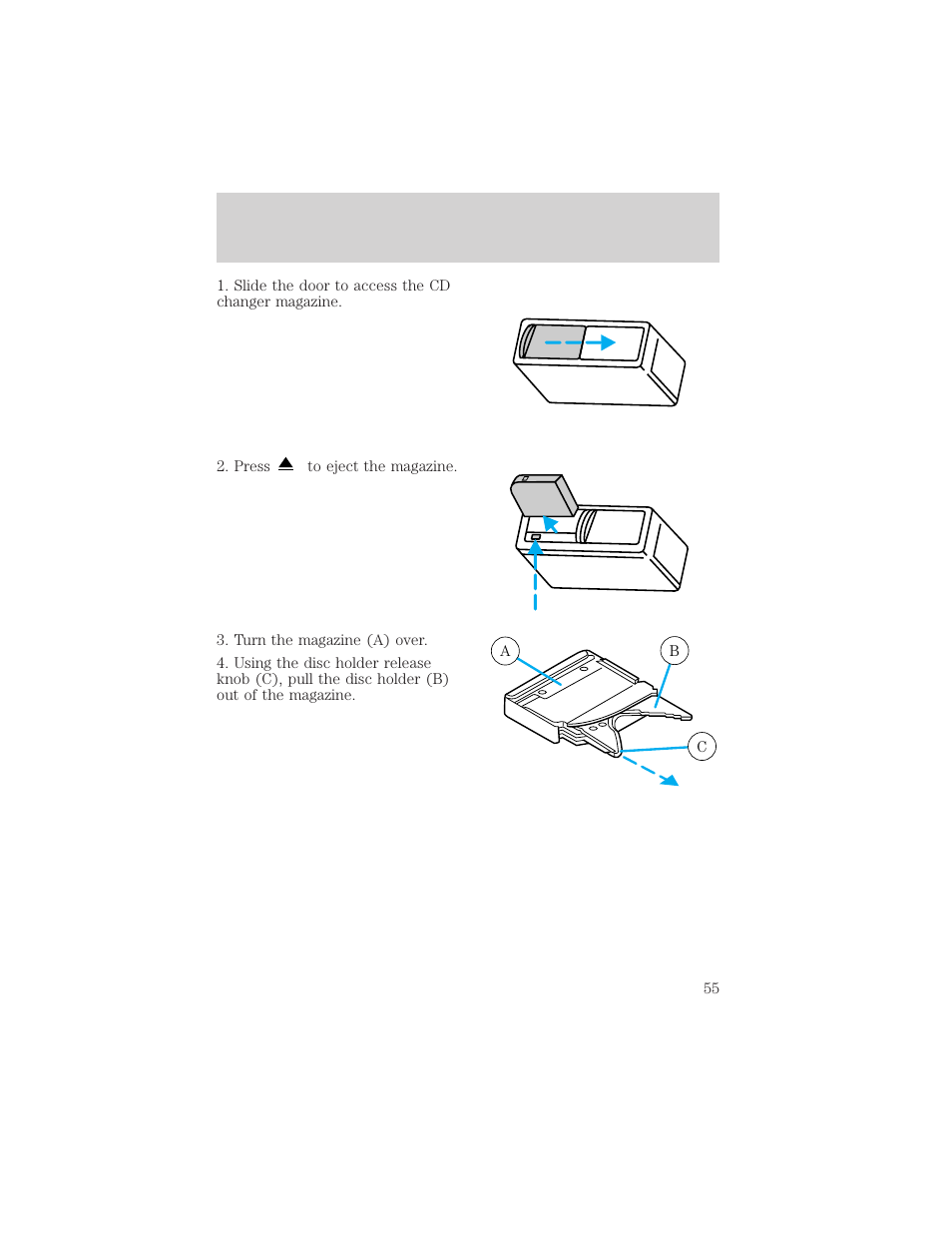 Controls and features | FORD 2000 F-150 User Manual | Page 55 / 280